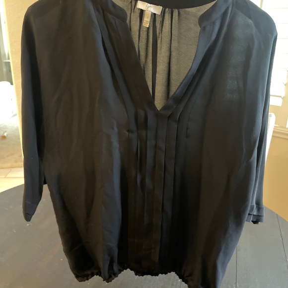 Black 100% silk Joie top - Picture 1 of 1